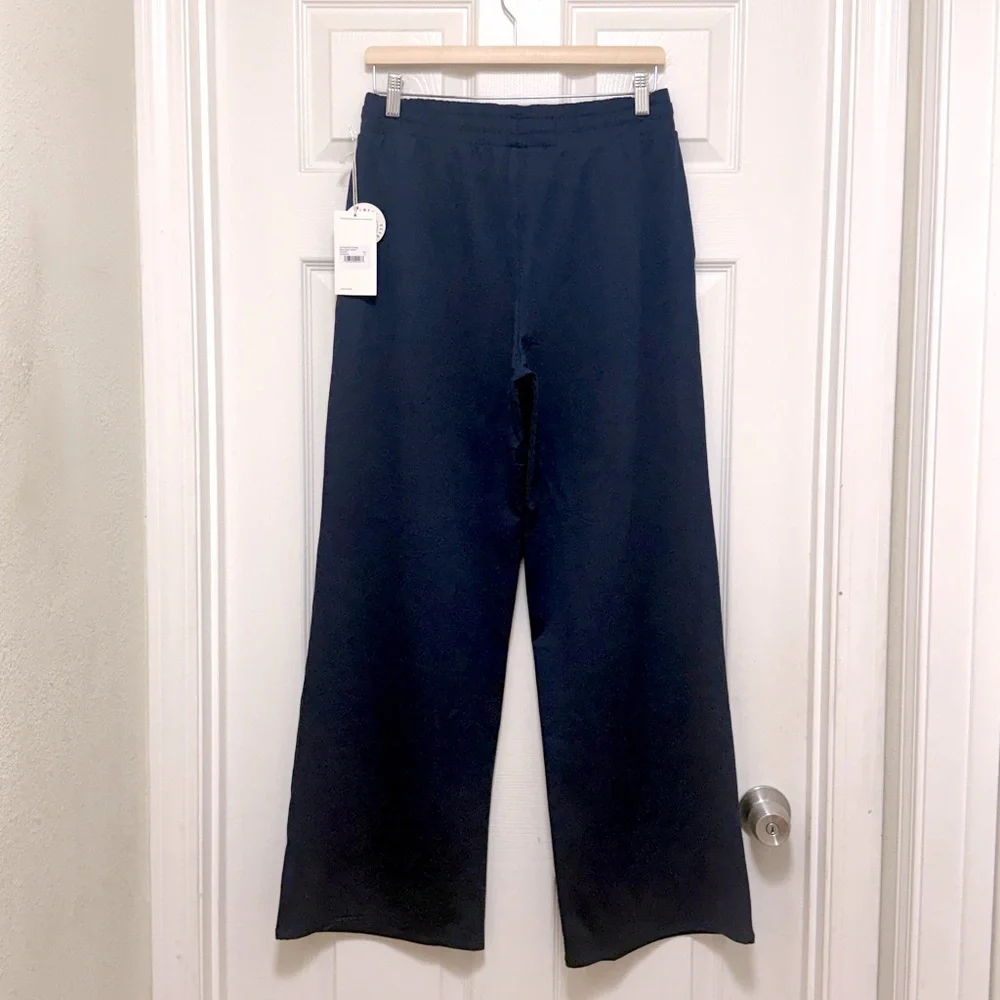 NWT Vuori Halo Essential Wideleg Pant in Blue Coast Heather - Picture 10 of 12
